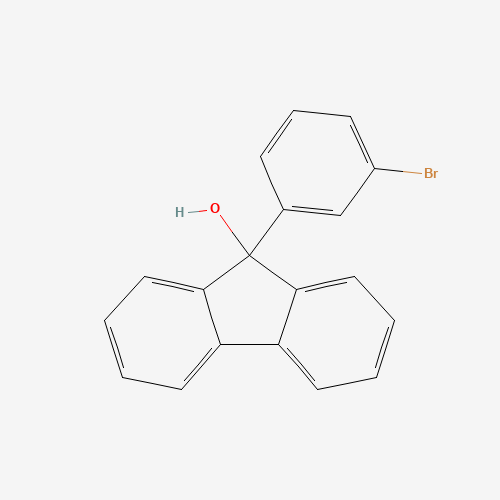 9-(3-bromophenyl)fluoren-9-ol (CAS: 1086641-47-5) - Chemical Structure and Molecular Formula 