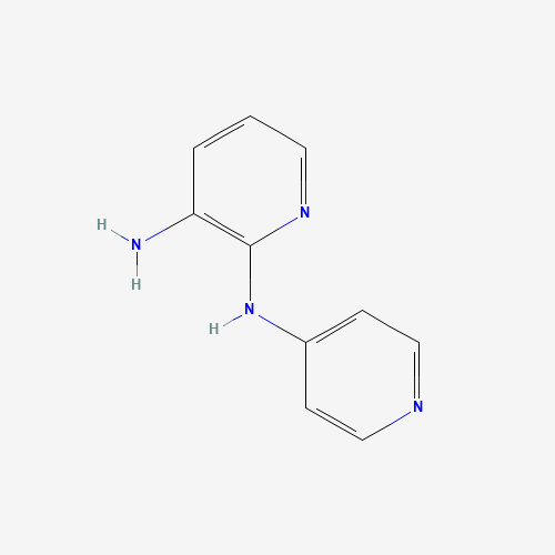 2-N-pyridin-4-ylpyridine-2,3-diamine (CAS: 62052-44-2) - Chemical Structure and Molecular Formula 