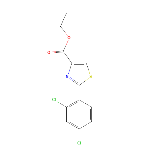 ethyl 2-(2,4-dichlorophenyl)-1,3-thiazole-4-carboxylate (CAS: 1185155-89-8) - Related Chemical Product