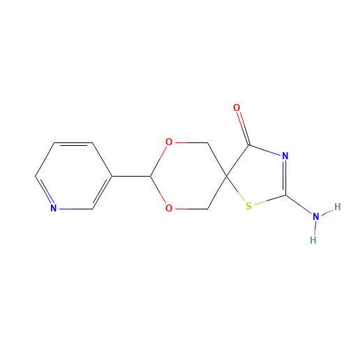 2-amino-8-pyridin-3-yl-7,9-dioxa-1-thia-3-azaspiro[4.5]dec-2-en-4-one (CAS: 312608-26-7) - Related Chemical Product
