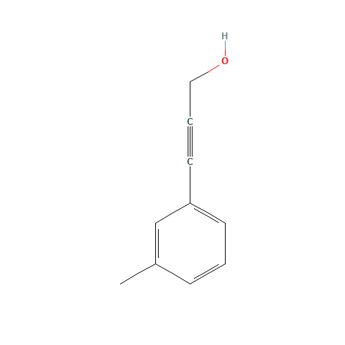 3-(3-methylphenyl)prop-2-yn-1-ol (CAS: 16035-11-3) - Chemical Structure and Molecular Formula 