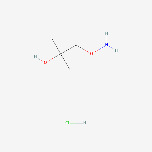 1-aminooxy-2-methylpropan-2-ol;hydrochloride (CAS: 90792-82-8) - Chemical Structure and Molecular Formula 