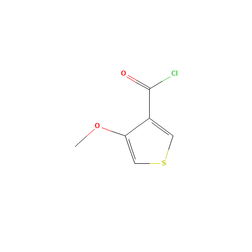 4-methoxythiophene-3-carbonyl chloride (CAS: 224649-28-9) - Chemical Structure and Molecular Formula 