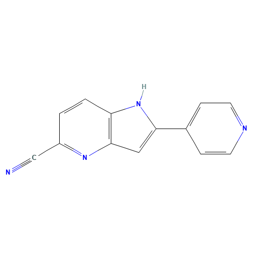 2-pyridin-4-yl-1H-pyrrolo[3,2-b]pyridine-5-carbonitrile (CAS: 1223577-43-2) - Related Chemical Product