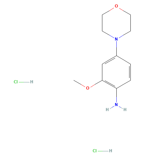 2-methoxy-4-morpholin-4-ylaniline;dihydrochloride (CAS: 761441-21-8) - Chemical Structure and Molecular Formula 