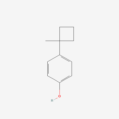 4-(1-methylcyclobutyl)phenol (CAS: 91876-30-1) - Chemical Structure and Molecular Formula 