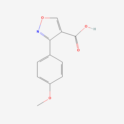 3-(4-methoxyphenyl)-1,2-oxazole-4-carboxylic acid (CAS: 113934-34-2) - Chemical Structure and Molecular Formula 