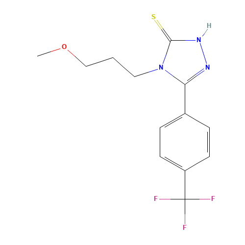 4-(3-methoxypropyl)-3-[4-(trifluoromethyl)phenyl]-1H-1,2,4-triazole-5-thione (CAS: 261965-18-8) - Related Chemical Product