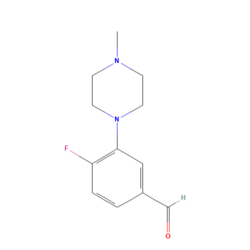 4-fluoro-3-(4-methylpiperazin-1-yl)benzaldehyde (CAS: 1197193-16-0) - Related Chemical Product