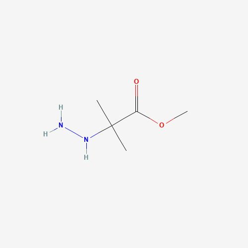 methyl 2-hydrazinyl-2-methylpropanoate (CAS: 118737-67-0) - Chemical Structure and Molecular Formula 
