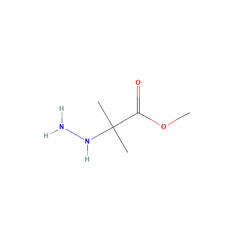 methyl 2-hydrazinyl-2-methylpropanoate (CAS: 118737-67-0) - Chemical Structure and Molecular Formula 