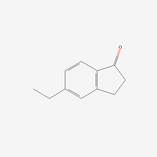 5-ethyl-2,3-dihydroinden-1-one (CAS: 4600-82-2) - Chemical Structure and Molecular Formula 