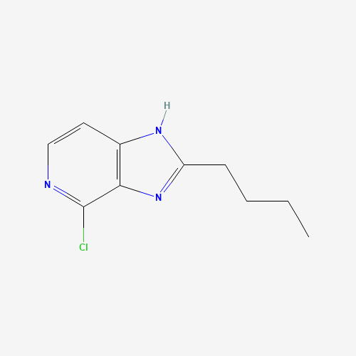 2-butyl-4-chloro-1H-imidazo[4,5-c]pyridine (CAS: 145047-34-3) - Chemical Structure and Molecular Formula 