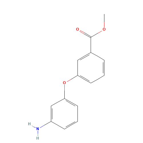 methyl 3-(3-aminophenoxy)benzoate (CAS: 183270-47-5) - Chemical Structure and Molecular Formula 