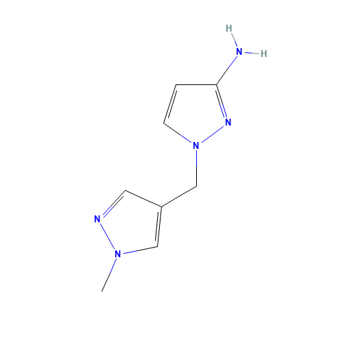 1-[(1-methylpyrazol-4-yl)methyl]pyrazol-3-amine (CAS: 1005584-17-7) - Related Chemical Product