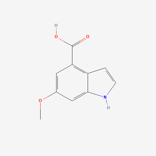 6-methoxy-1H-indole-4-carboxylic acid (CAS: 885520-60-5) - Chemical Structure and Molecular Formula 