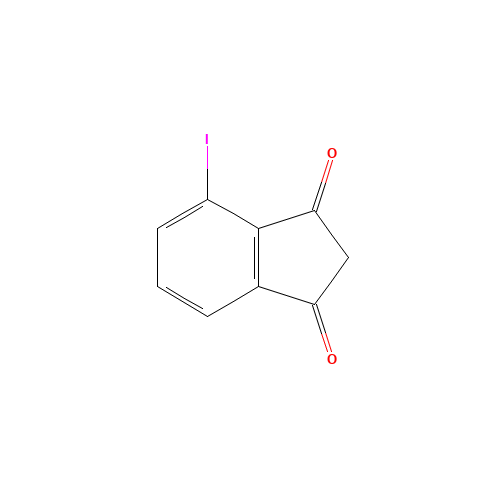 4-iodoindene-1,3-dione (CAS: 27117-91-5) - Chemical Structure and Molecular Formula 