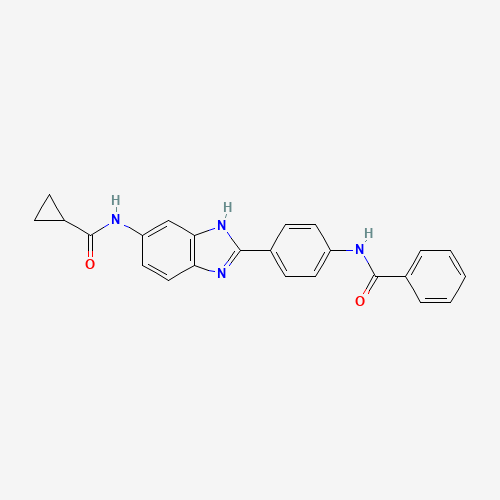 N-[4-[6-(cyclopropanecarbonylamino)-1H-benzimidazol-2-yl]phenyl]benzamide (CAS: 1261268-99-8) - Related Chemical Product
