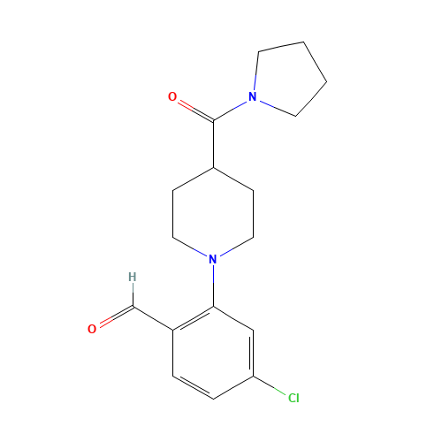 4-chloro-2-[4-(pyrrolidine-1-carbonyl)piperidin-1-yl]benzaldehyde (CAS: 1460032-48-7) - Related Chemical Product