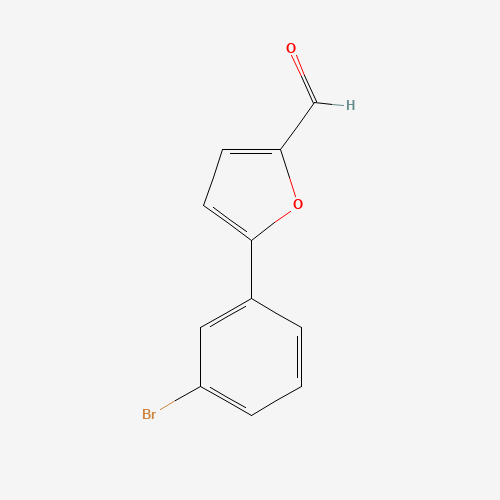 5-(3-bromophenyl)furan-2-carbaldehyde (CAS: 39868-10-5) - Chemical Structure and Molecular Formula 