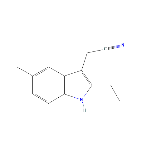 2-(5-methyl-2-propyl-1H-indol-3-yl)acetonitrile (CAS: 1140-48-3) - Related Chemical Product