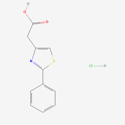 2-(2-phenyl-1,3-thiazol-4-yl)acetic acid;hydrochloride (CAS: 857998-13-1) - Related Chemical Product