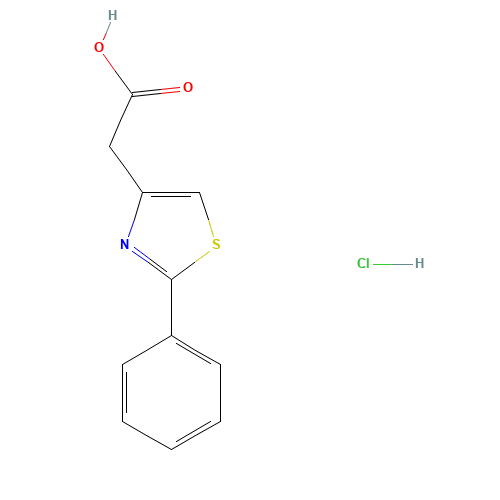 2-(2-phenyl-1,3-thiazol-4-yl)acetic acid;hydrochloride (CAS: 857998-13-1) - Related Chemical Product