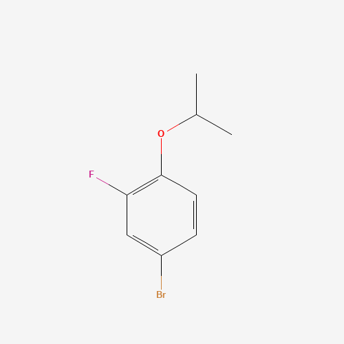 4-bromo-2-fluoro-1-propan-2-yloxybenzene (CAS: 202865-80-3) - Chemical Structure and Molecular Formula 