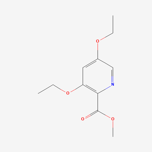 methyl 3,5-diethoxypyridine-2-carboxylate (CAS: 1256795-02-4) - Chemical Structure and Molecular Formula 