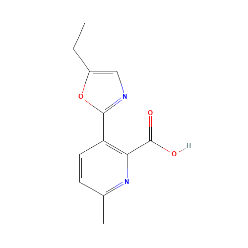 3-(5-ethyl-1,3-oxazol-2-yl)-6-methylpyridine-2-carboxylic acid (CAS: 1228430-79-2) - Related Chemical Product
