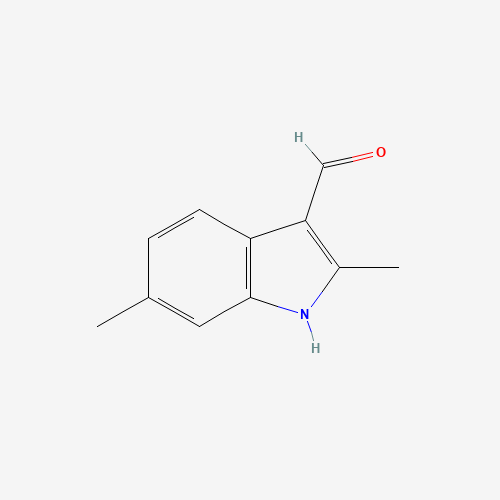 2,6-dimethyl-1H-indole-3-carbaldehyde (CAS: 728024-59-7) - Chemical Structure and Molecular Formula 