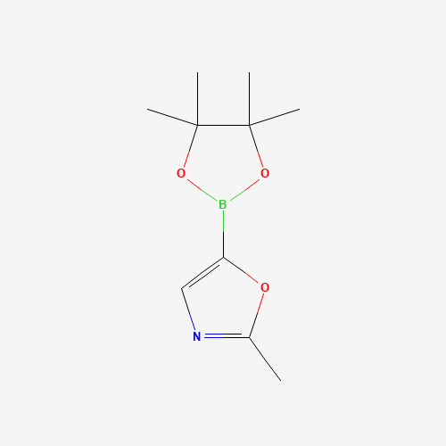 2-methyl-5-(4,4,5,5-tetramethyl-1,3,2-dioxaborolan-2-yl)-1,3-oxazole (CAS: 1192056-62-4) - Chemical Structure and Molecular Formula 