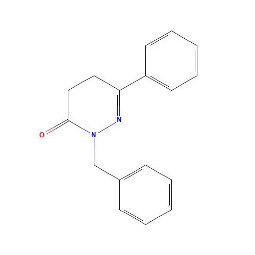 2-benzyl-6-phenyl-4,5-dihydropyridazin-3-one (CAS: 87769-64-0) - Chemical Structure and Molecular Formula 