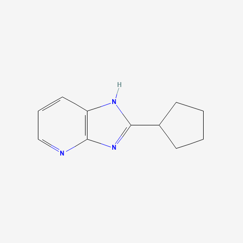 2-cyclopentyl-1H-imidazo[4,5-b]pyridine (CAS: 119628-83-0) - Chemical Structure and Molecular Formula 