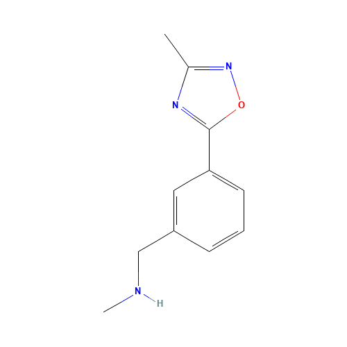 N-methyl-1-[3-(3-methyl-1,2,4-oxadiazol-5-yl)phenyl]methanamine (CAS: 921938-59-2) - Related Chemical Product