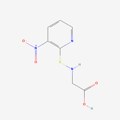2-[(3-nitropyridin-2-yl)sulfanylamino]acetic acid (CAS: 77357-00-7) - Chemical Structure and Molecular Formula 