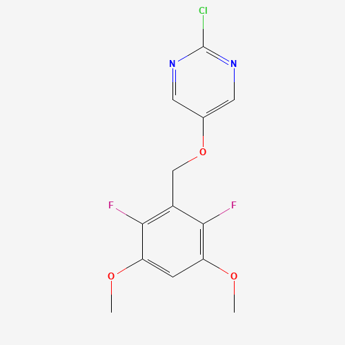 2-chloro-5-[(2,6-difluoro-3,5-dimethoxyphenyl)methoxy]pyrimidine (CAS: 1453211-61-4) - Chemical Structure and Molecular Formula 