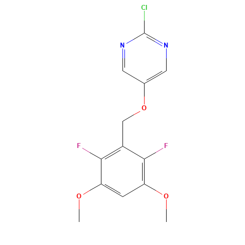 2-chloro-5-[(2,6-difluoro-3,5-dimethoxyphenyl)methoxy]pyrimidine (CAS: 1453211-61-4) - Related Chemical Product