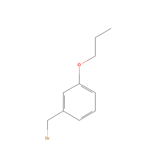 1-(bromomethyl)-3-propoxybenzene (CAS: 866596-42-1) - Chemical Structure and Molecular Formula 