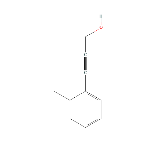 3-(2-methylphenyl)prop-2-yn-1-ol (CAS: 35851-37-7) - Chemical Structure and Molecular Formula 