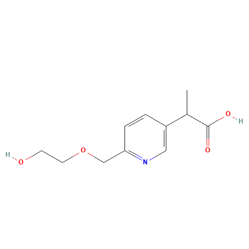 2-[6-(2-hydroxyethoxymethyl)pyridin-3-yl]propanoic acid (CAS: 1419603-06-7) - Related Chemical Product