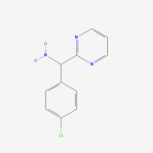 (4-chlorophenyl)-pyrimidin-2-ylmethanamine (CAS: 1183020-68-9) - Chemical Structure and Molecular Formula 