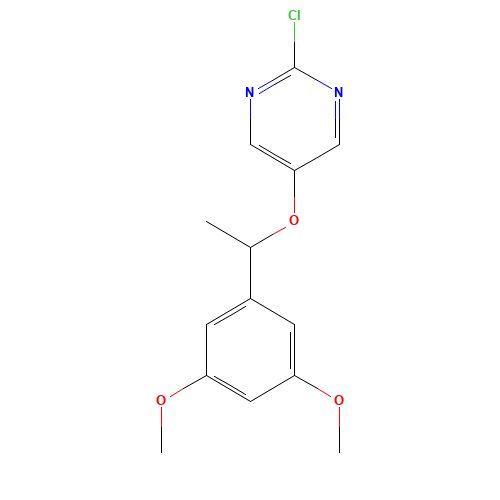 2-chloro-5-[1-(3,5-dimethoxyphenyl)ethoxy]pyrimidine (CAS: 1453211-59-0) - Related Chemical Product