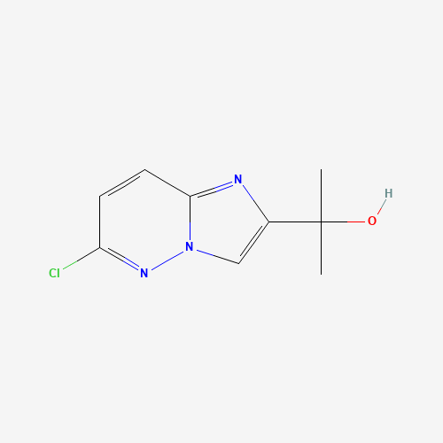 2-(6-chloroimidazo[1,2-b]pyridazin-2-yl)propan-2-ol (CAS: 1201924-77-7) - Chemical Structure and Molecular Formula 