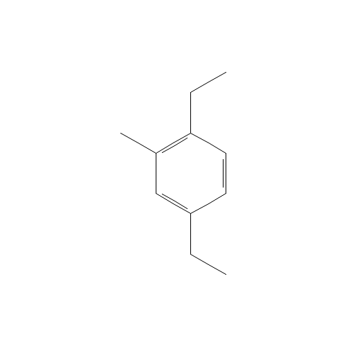 1,4-diethyl-2-methylbenzene (CAS: 13632-94-5) - Chemical Structure and Molecular Formula 