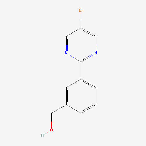 [3-(5-bromopyrimidin-2-yl)phenyl]methanol (CAS: 1092568-90-5) - Chemical Structure and Molecular Formula 