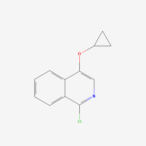 1-chloro-4-cyclopropyloxyisoquinoline (CAS: 1409964-36-8) - Chemical Structure and Molecular Formula 