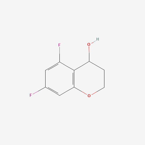 5,7-difluoro-3,4-dihydro-2H-chromen-4-ol chemical structure 5,7-difluoro-3,4-dihydro-2H-chromen-4-ol (CAS: 917248-51-2) - Chemical Structure and Molecular Formula
