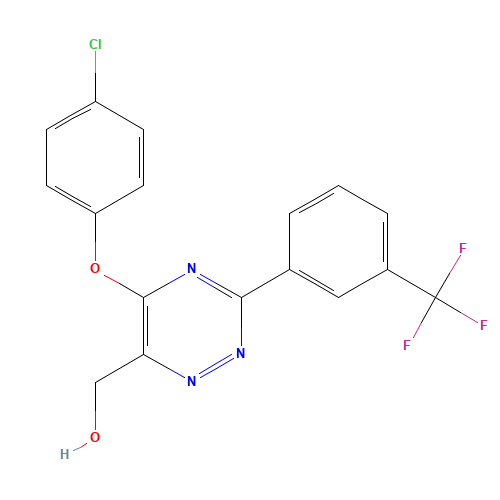 [5-(4-chlorophenoxy)-3-[3-(trifluoromethyl)phenyl]-1,2,4-triazin-6-yl]methanol (CAS: 921620-31-7) - Related Chemical Product