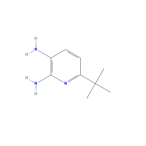 6-tert-butylpyridine-2,3-diamine (CAS: 893444-20-7) - Chemical Structure and Molecular Formula 